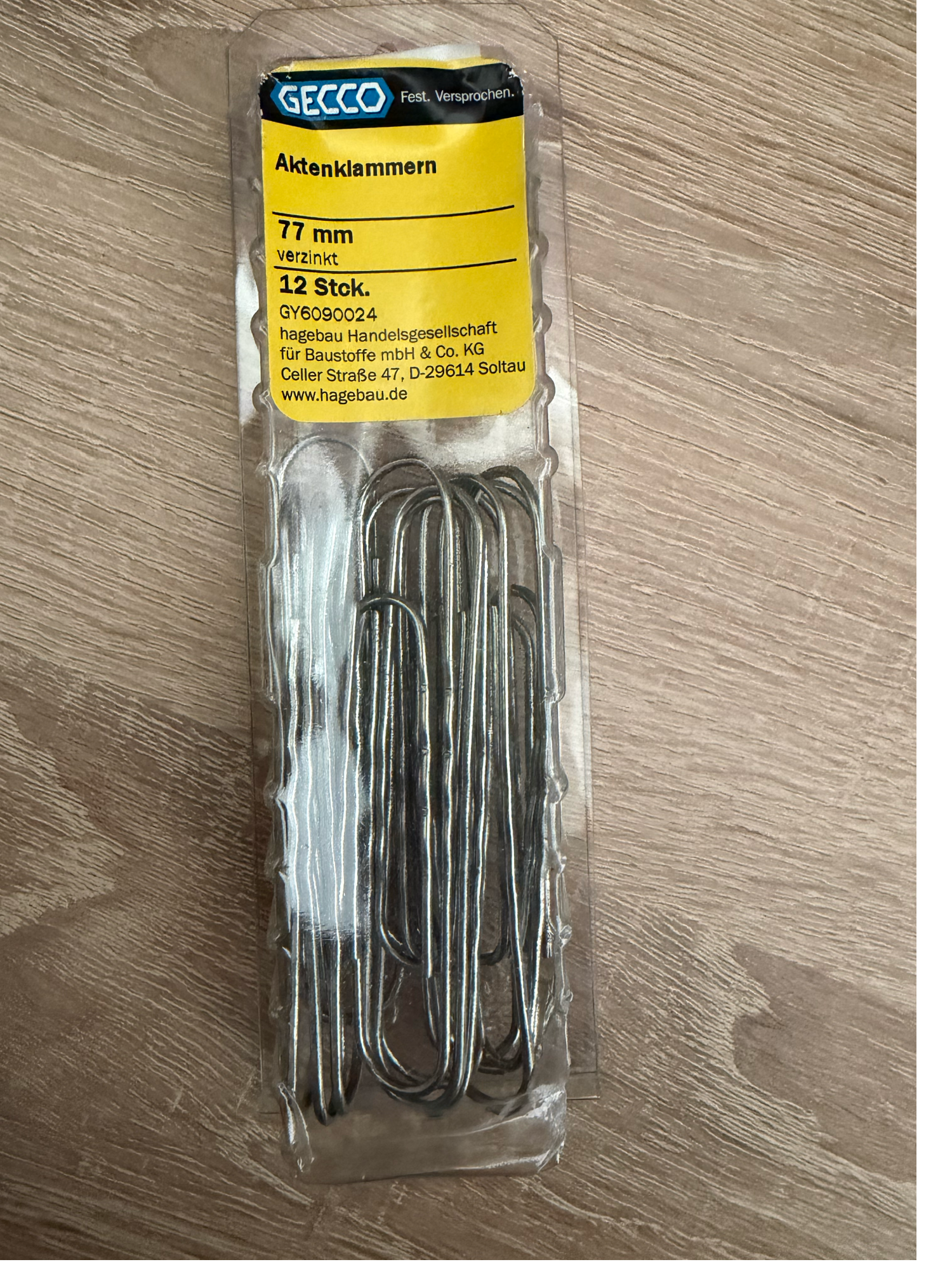 Aktenklammern groß