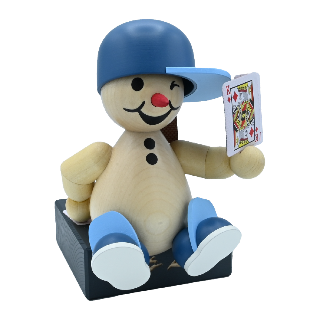 Drechslerei Volkmar Wagner – Schneemann „City Kid“ Flash (Sitzend) ca. 15 cm