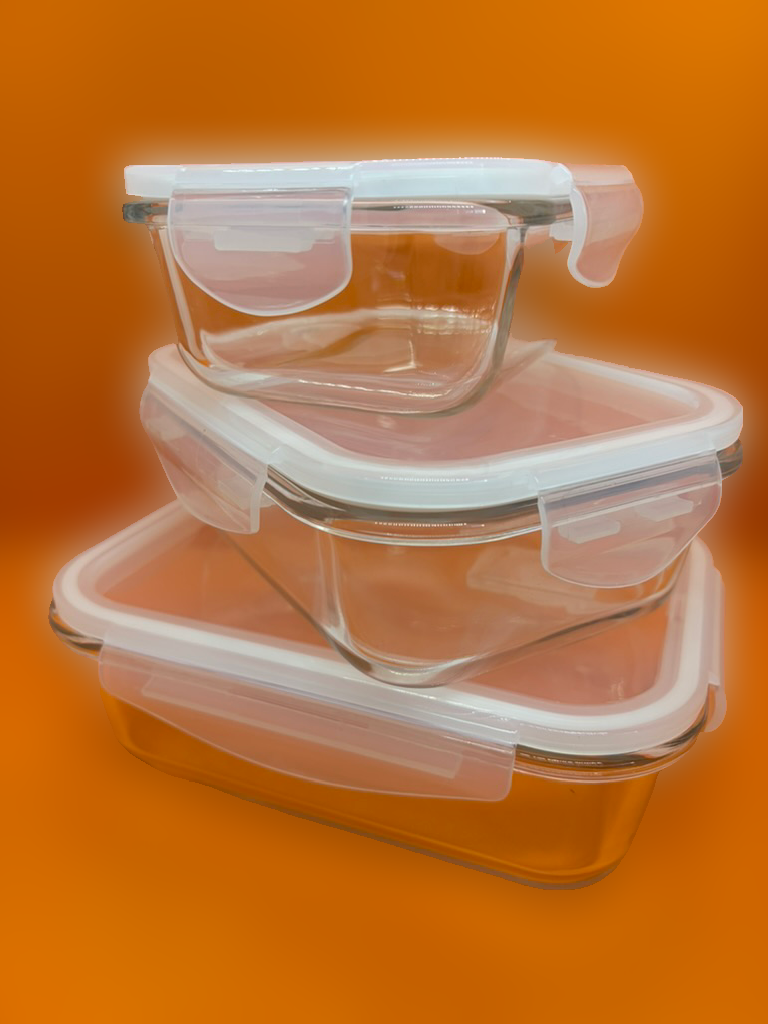 Glas-Frischhaltedosen 3er Set