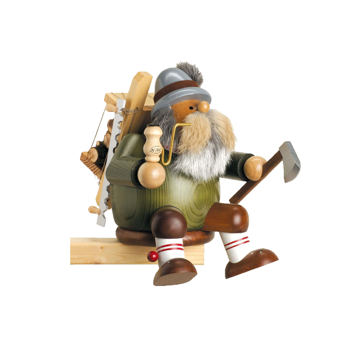 Räuchermann KWO (Die Dicken) Holzfäller L (27 cm)