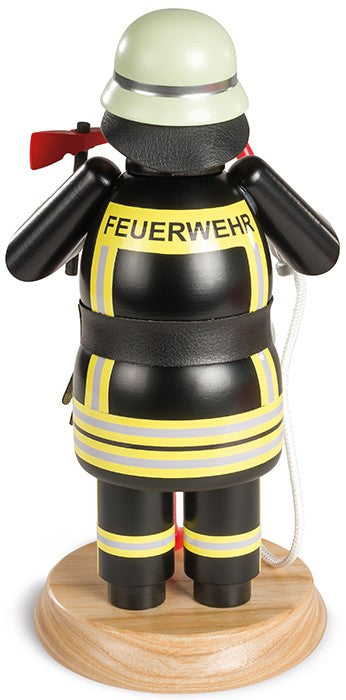Müller Räuchermann Feuerwehrmann schwarz