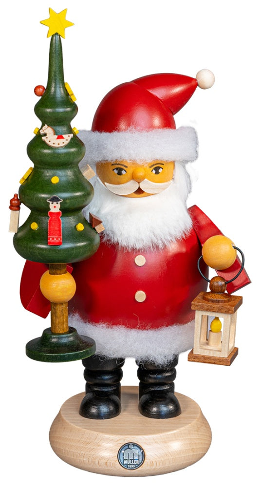 Müller Räuchermann Weihnachtsmann mit Baum