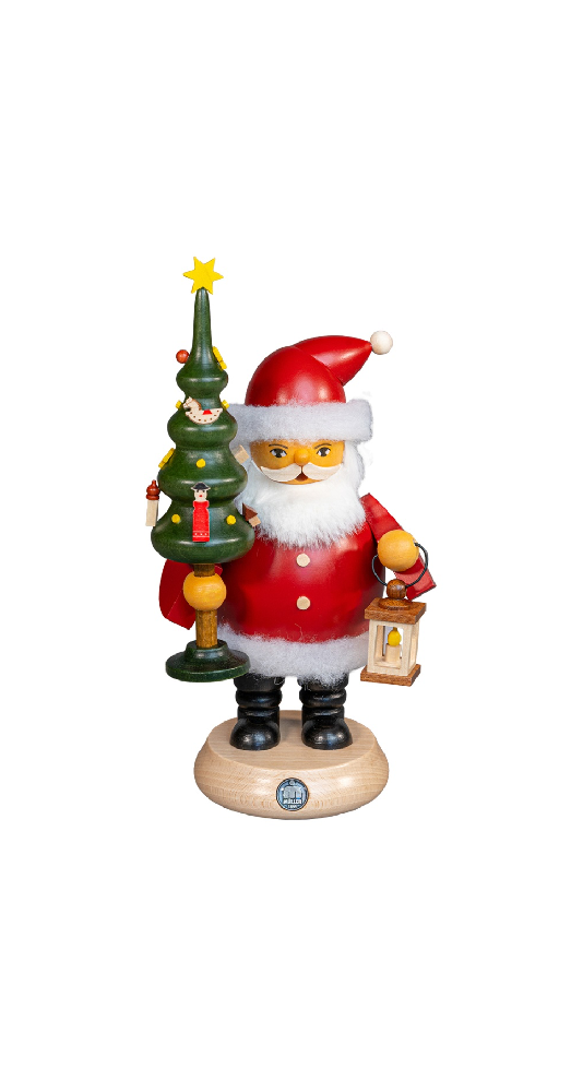 Müller Räuchermann Weihnachtsmann mit Baum