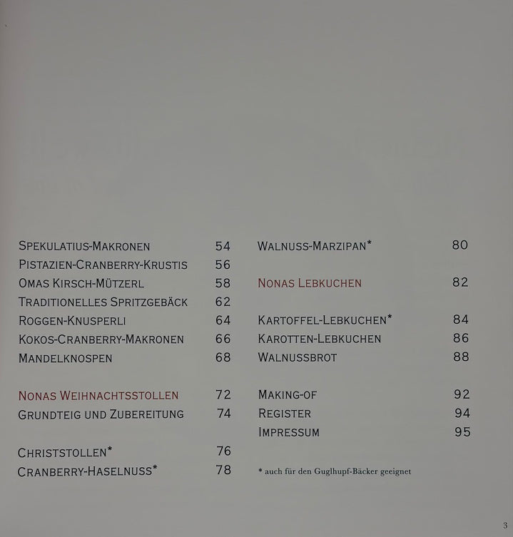 Nonas Weihnachtsbäckerei - Backbuch