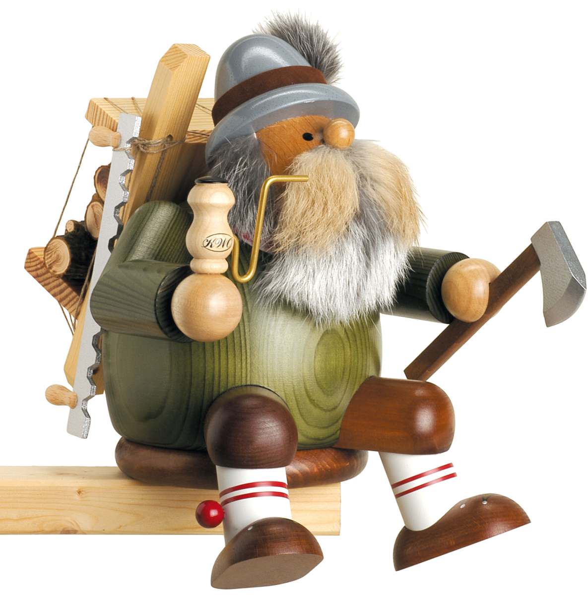 Räuchermann KWO (Die Dicken) Holzfäller L (27 cm)
