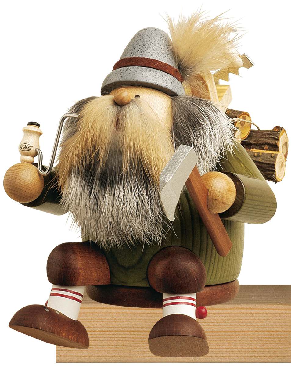 Räuchermann KWO (Die Dicken) Holzfäller (16 cm)