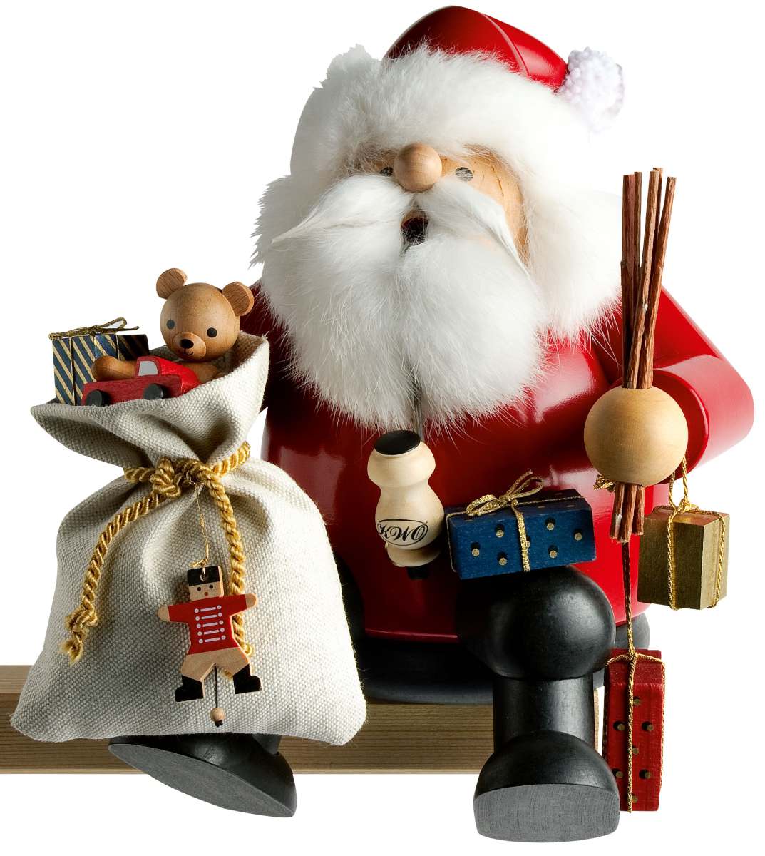 Räuchermann KWO (Die Dicken) Weihnachtsmann L (26 cm)