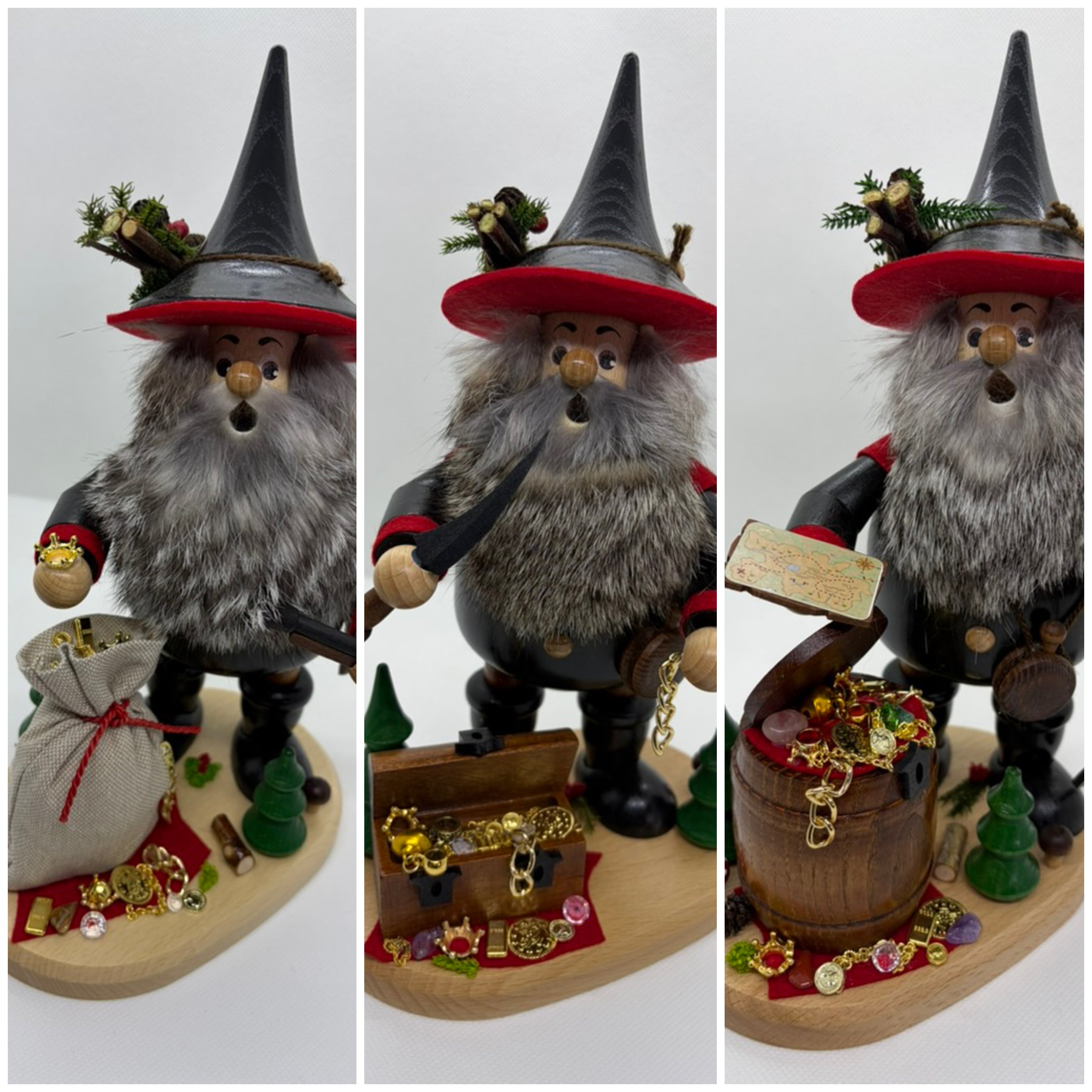Räuchermann Wichtel DWU schwarz