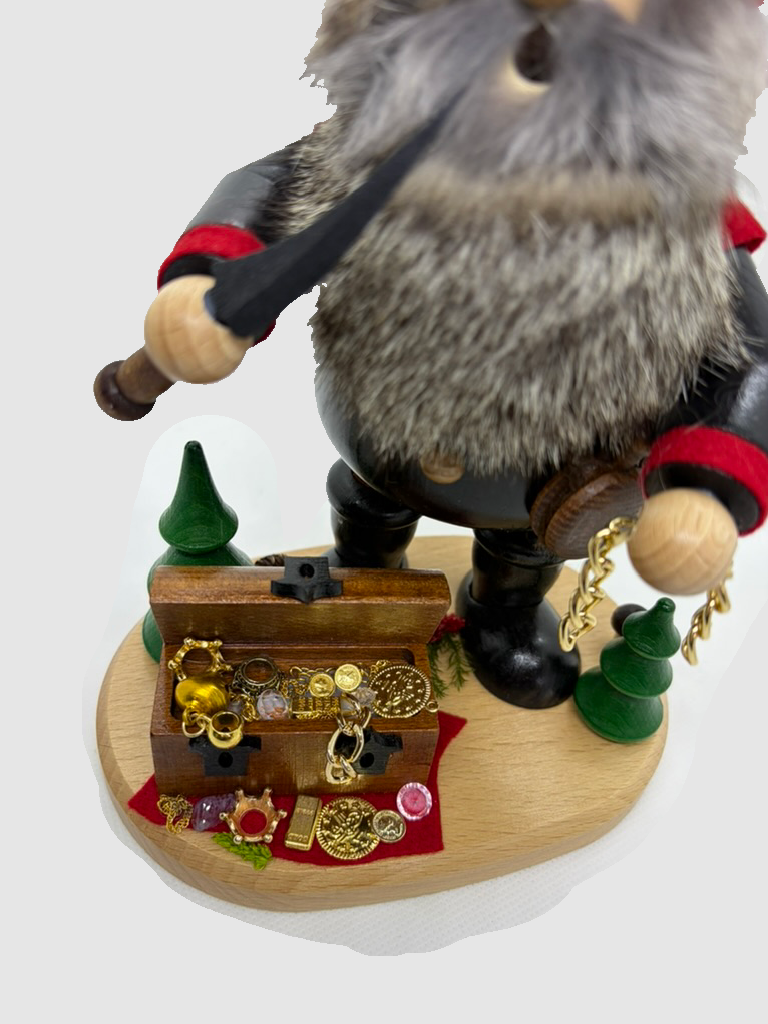 Räuchermann Wichtel DWU schwarz