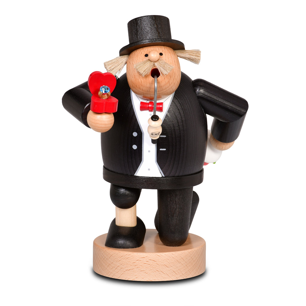 KWO Räuchermann "Rosenkavalier" - Serie "Die Dicken" (20 cm)