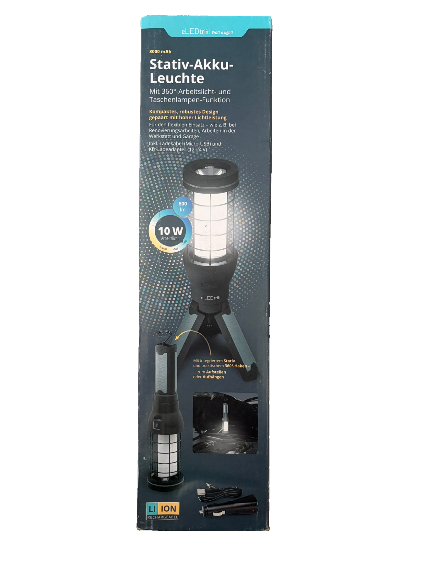 Stativ-Akku-Leuchte, Lampe