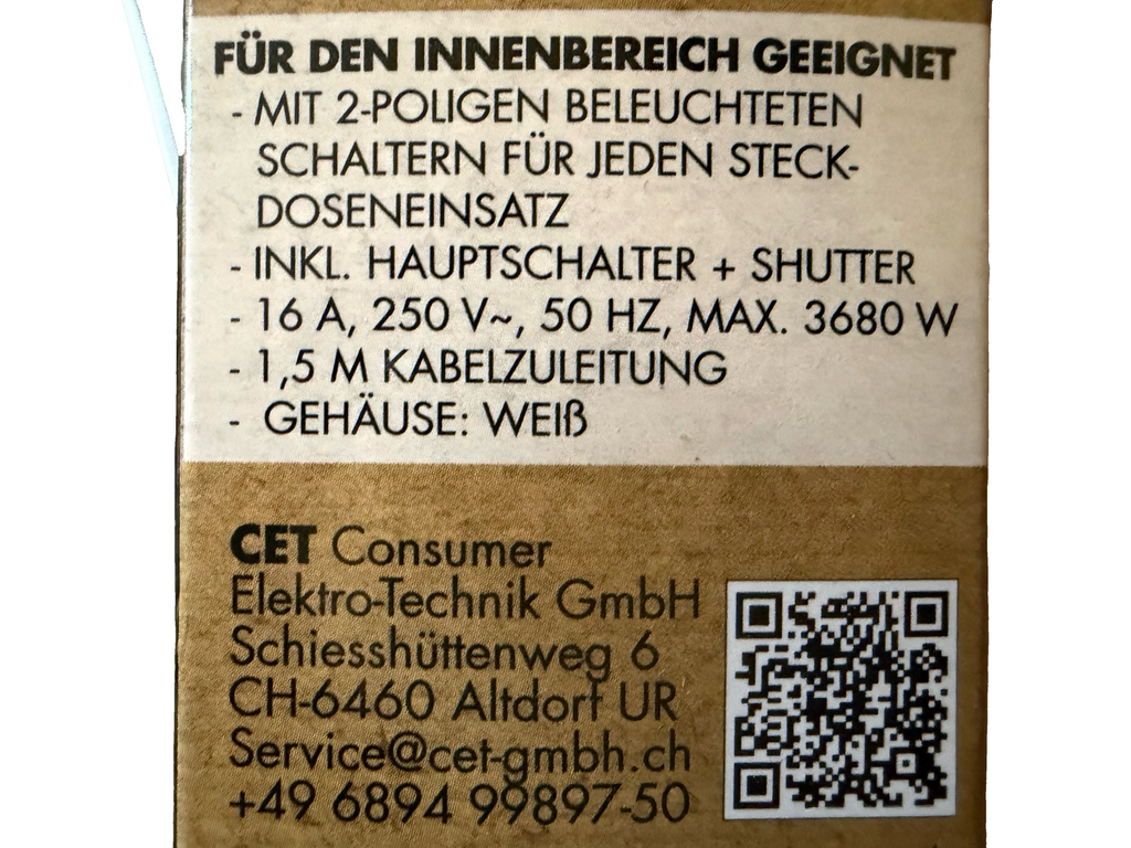 Steckdosen, Verteilerdosen, Steckdosenleiste