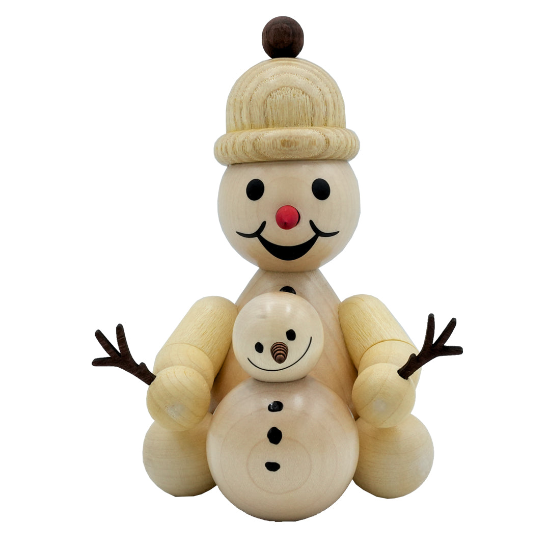 Volkmar Wagner Schneemann Junior mit Schneemann